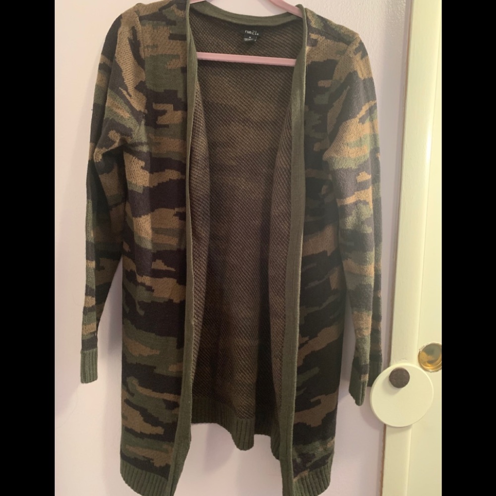 Camo cardigan